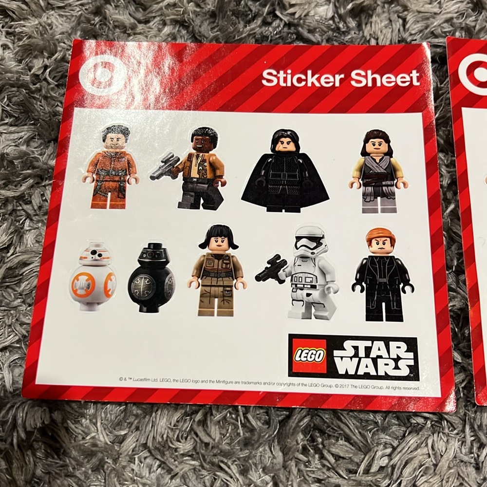 Lego Star Wars Sticker Sheet from Target RARE - Picture 2 of 4
